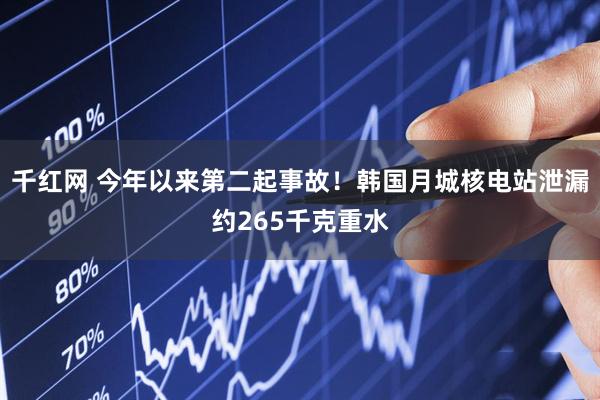 千红网 今年以来第二起事故！韩国月城核电站泄漏约265千克重水