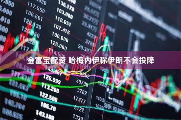 金富宝配资 哈梅内伊称伊朗不会投降