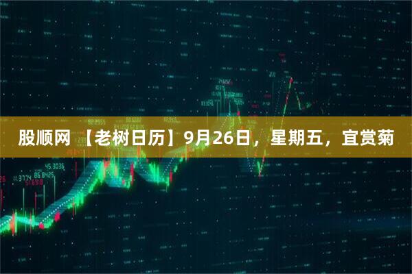 股顺网 【老树日历】9月26日，星期五，宜赏菊