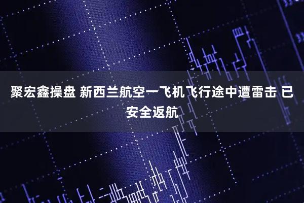 聚宏鑫操盘 新西兰航空一飞机飞行途中遭雷击 已安全返航