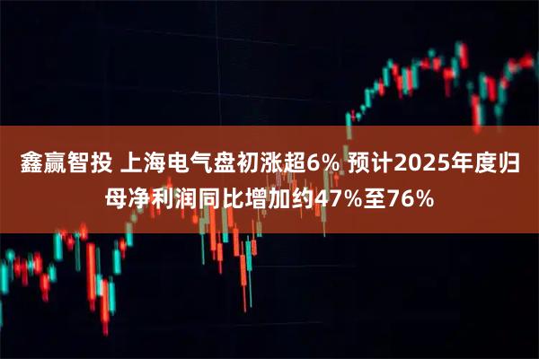 鑫赢智投 上海电气盘初涨超6% 预计2025年度归母净利润同比增加约47%至76%