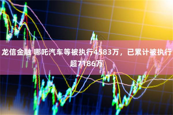 龙信金融 哪吒汽车等被执行4583万，已累计被执行超7186万
