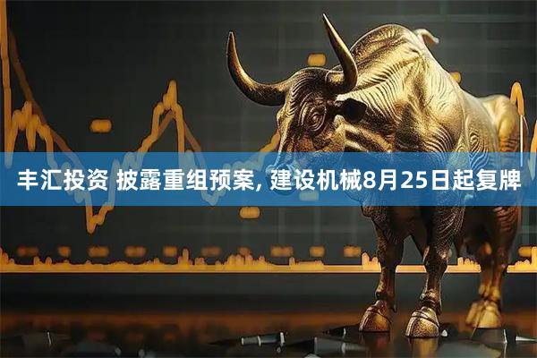 丰汇投资 披露重组预案, 建设机械8月25日起复牌